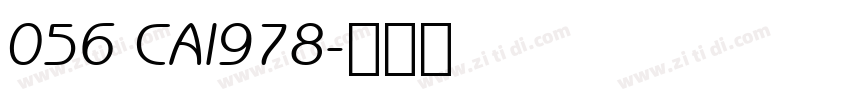 056 CAI978字体转换